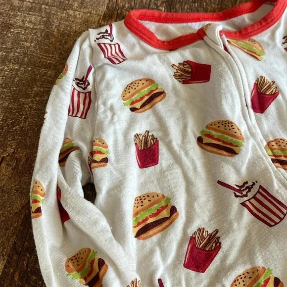 Free birdees bamboo burger, fries, and shake onsie pajamas - Picture 4 of 6